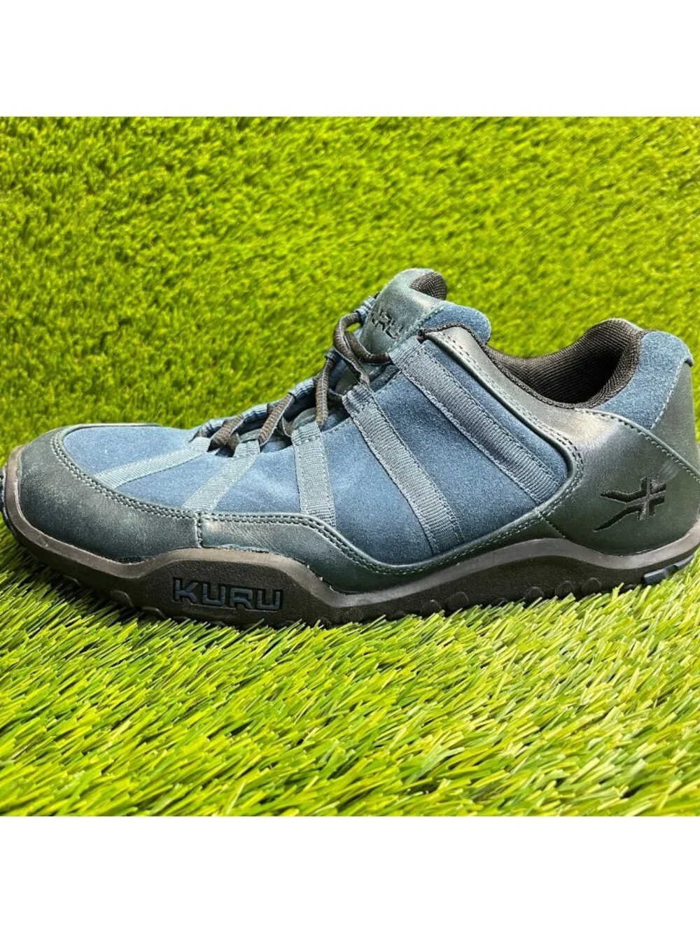 Kuru Chicane Womens Size 9.5D Blue Black Athletic Walking Suede Shoes Sneakers